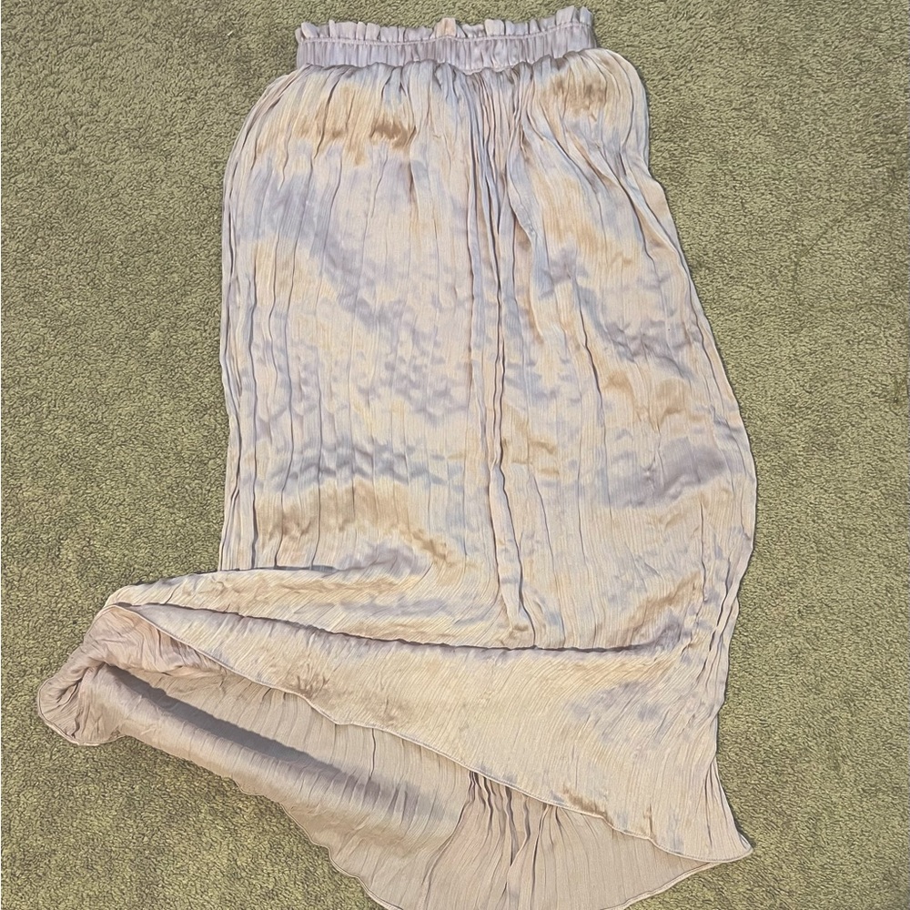 Topshop Silk Maxi Skirt